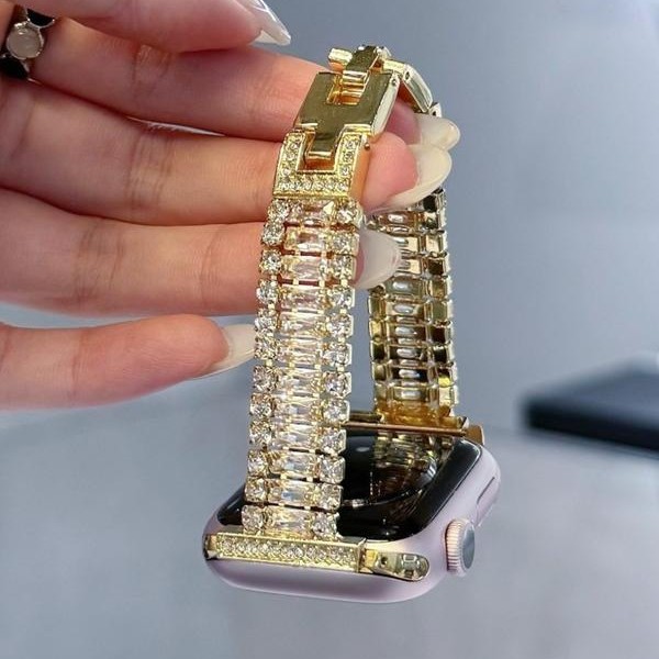 Shiny Zircon Metal Watch Band for Apple Watch Series 10, 11, Ultra thumbnail 3