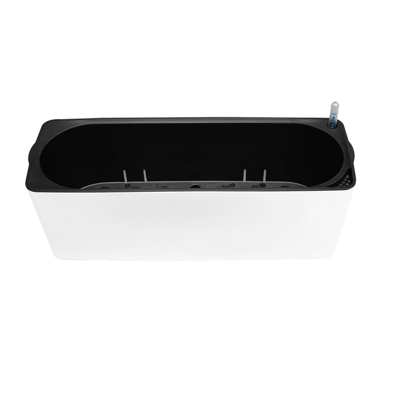 Rectangular Plastic Self-Watering Lazy Flower Pot for Balcony Vegetables thumbnail 1