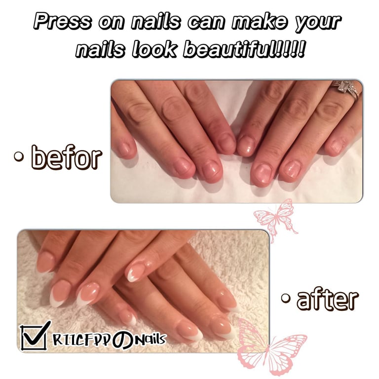 Light Pink Square Press-On Nails | Ultra-Thin Mid-Length Fake Nails thumbnail 5