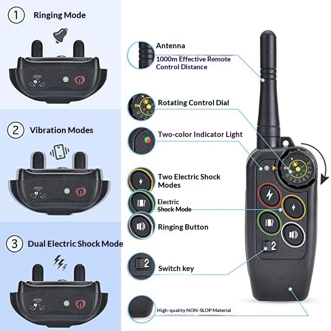 1km Remote Dog Training Collar | Waterproof PetSpy System thumbnail 9