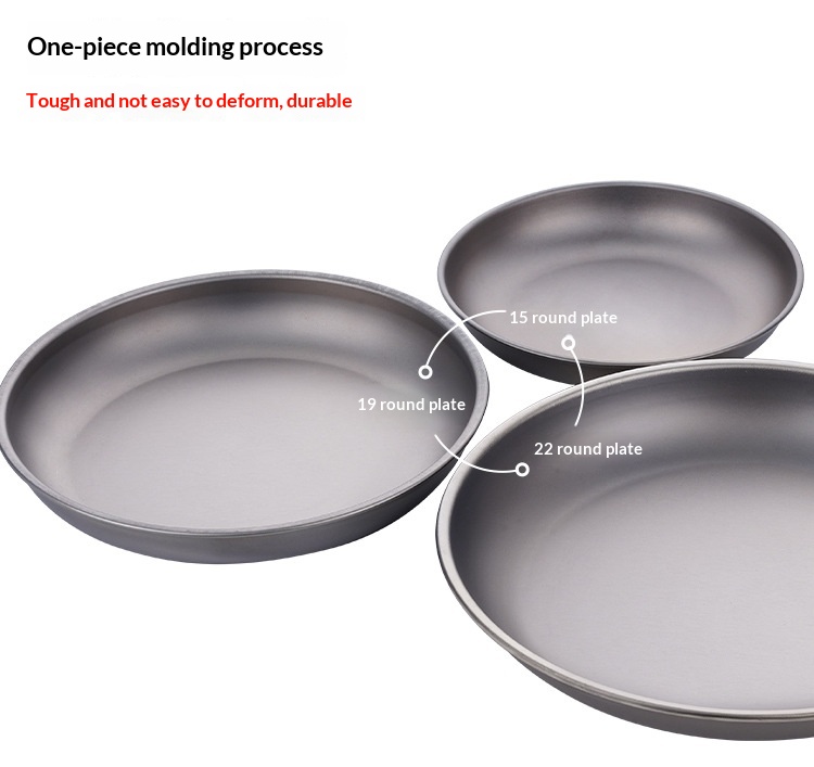 Pure Titanium Camping Dish | Lightweight Tableware for Outdoor Adventures thumbnail 15