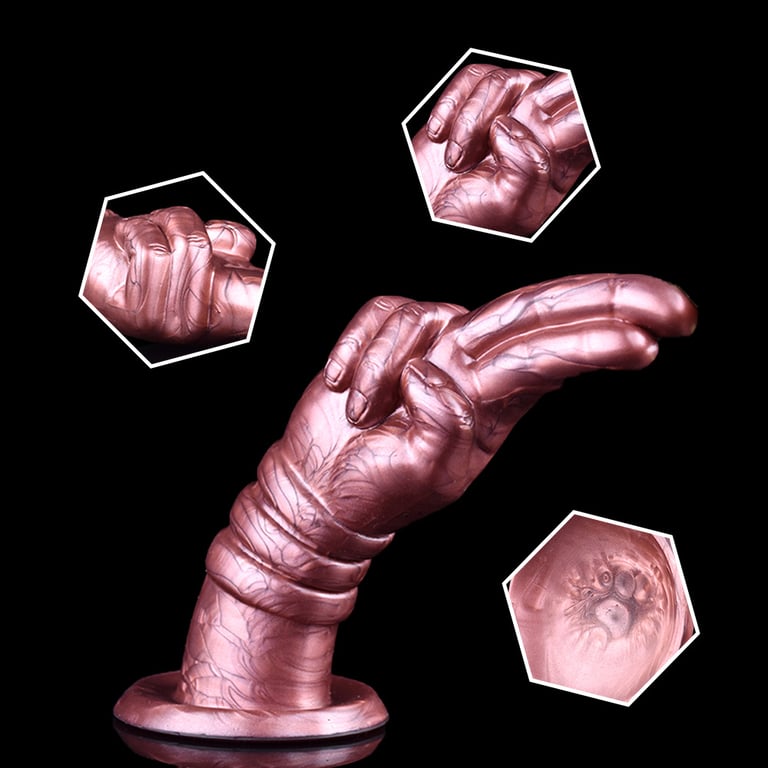Hand-Shaped Silicone Insertable Toy | Premium Rose Gold Design thumbnail 12