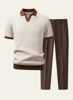 Casual Loose-fit Beach Set | Four-way Stretch Short-sleeve Shirt & Shorts thumbnail 4