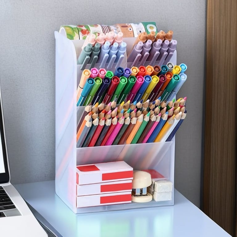 Transparent Large-Capacity Cosmetic Organizer Shelf | Desk Storage thumbnail 6