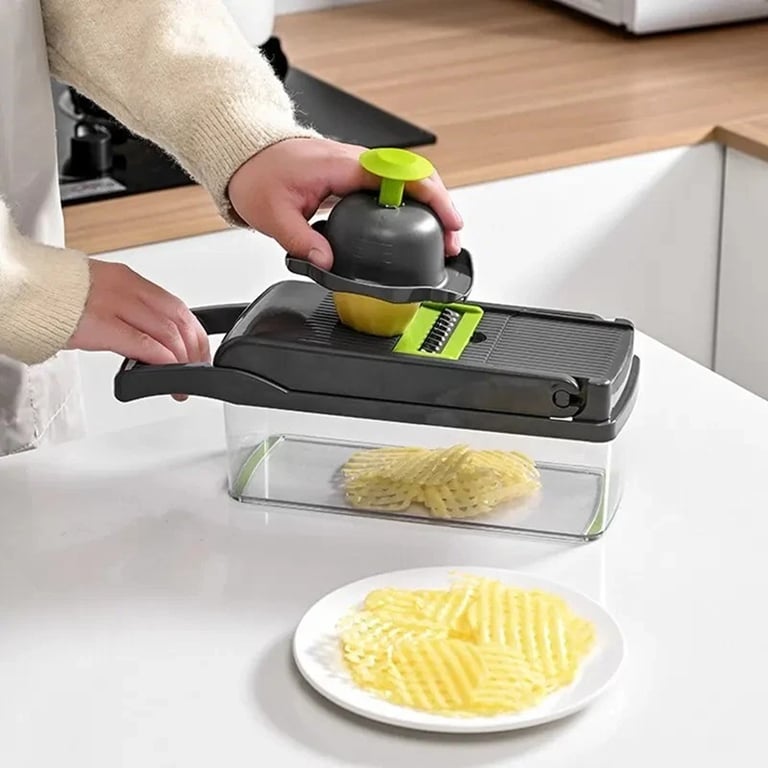 16-in-1 Vegetable Chopper Mandolin Slicer | Food Dicer Peeler Cutter thumbnail 6
