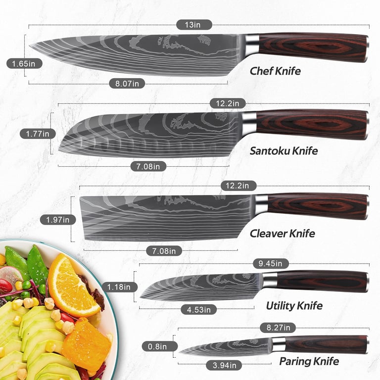 Stainless Steel Kitchen Knives Suit | 7-Piece Home & Kitchen Set thumbnail 8