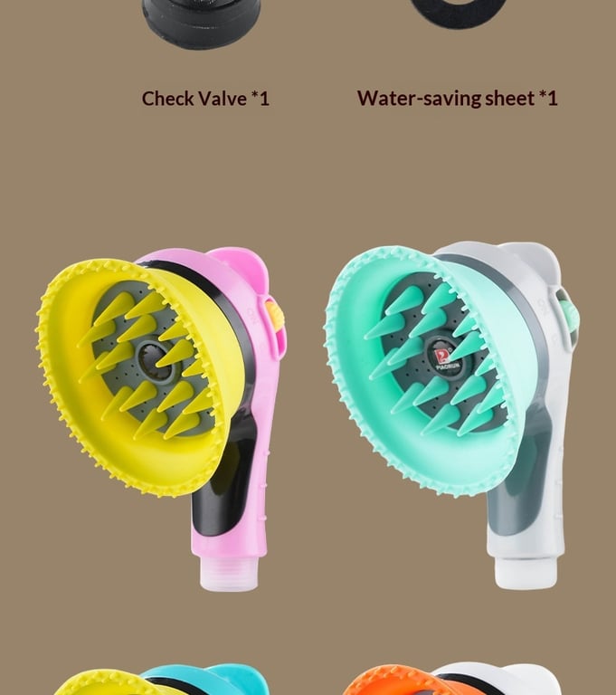 Pet Bathing Shower Head with Massage Bristles | Dogs & Cats thumbnail 10