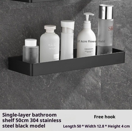 304 Stainless Steel Bathroom Mirror Storage Rack | Modern Shelf thumbnail 17