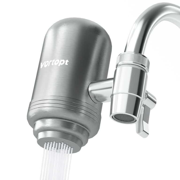 Stainless Steel Faucet Filter with Activated Carbon | Kitchen Water thumbnail 2