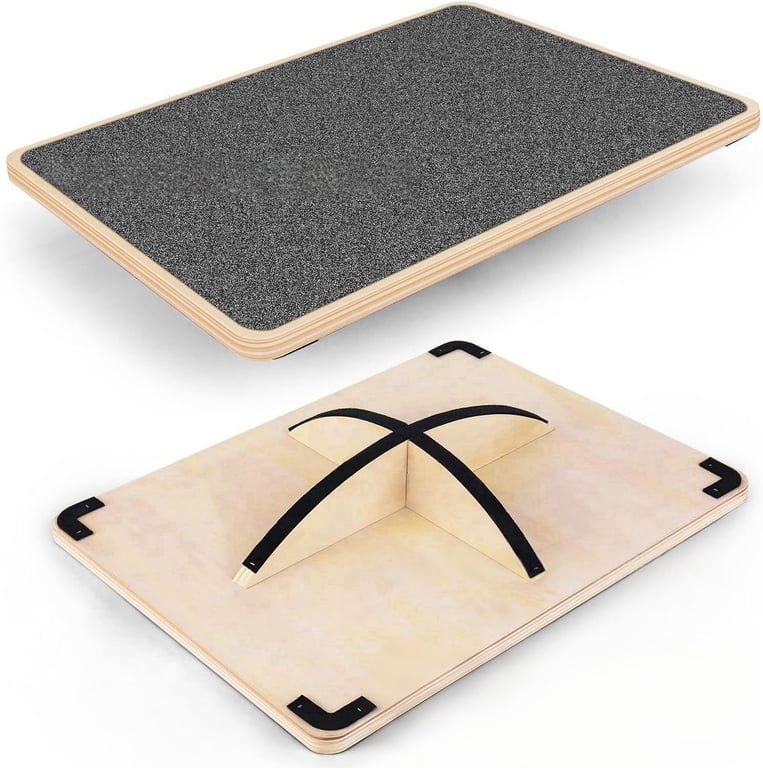 Wooden Yoga Balance Board for Home | Posture & Core Training