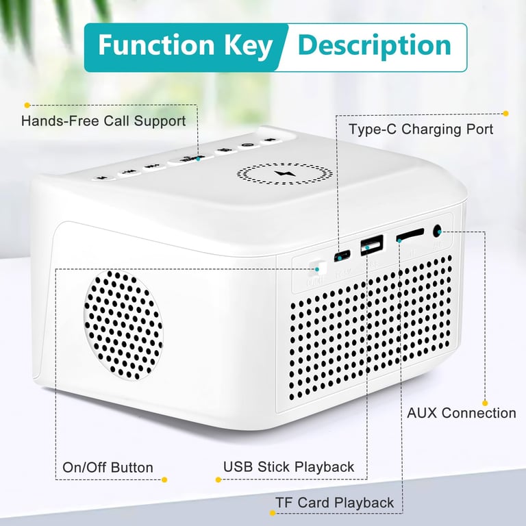 Digital Alarm Clock Radio with Bluetooth Speaker & Qi Charging thumbnail 14