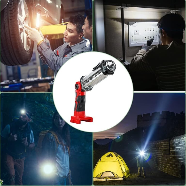 Cordless LED Work Light Milwaukee 18V Battery 2000LM Floodlight thumbnail 19