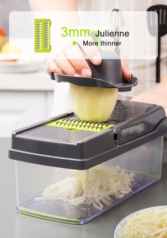 15-In-1 Vegetable Fruit Chopper Cutter for Home & Kitchen | Food Dicer Slicer thumbnail 2