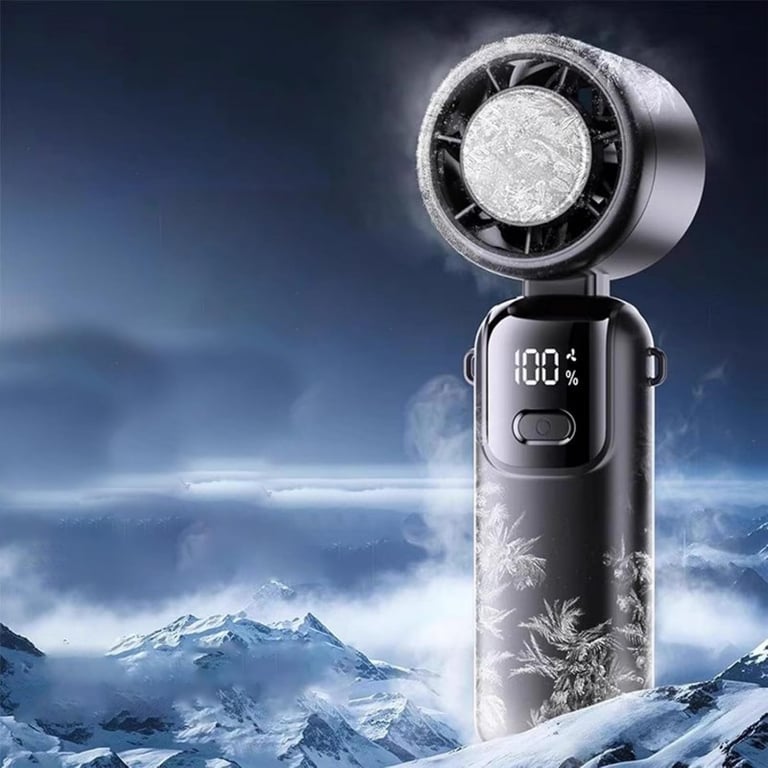 Portable Handheld Cooling Ice Fan | Rechargeable Turbo Personal Fans thumbnail 8