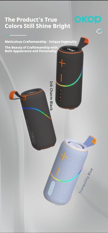 KP-806 Portable Bluetooth Speaker | Home & Kitchen Audio with RGB Lighting thumbnail 10