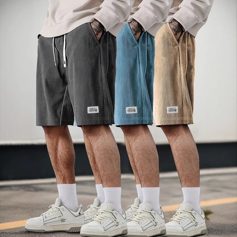 American-Style Mens Quick-Dry Shorts | Breathable Summer Drawstring thumbnail 17