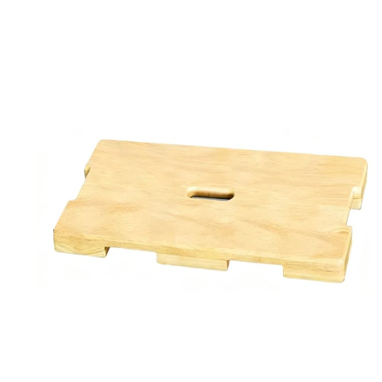 Resistance Band Foot Plate for Stability | Portable Wood Platform
