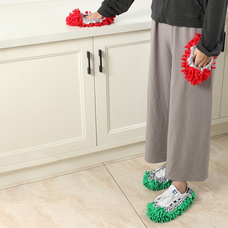 Microfiber Mop Slippers | Hands-Free Floor Cleaning | 3-Pack thumbnail 4