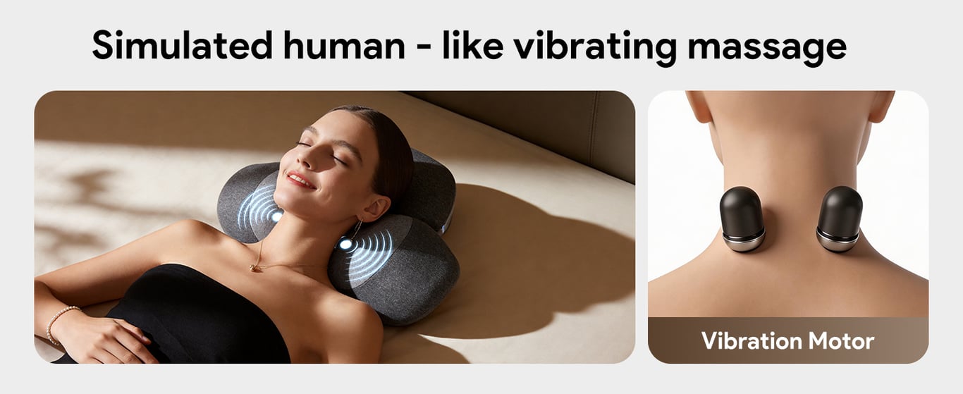Vibrating Temperature-Controlled Heating Cervical Massage Pillow | Neck Pain Relief thumbnail 11