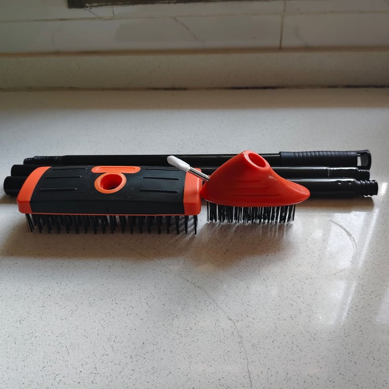 Telescopic Iron Rod Brush with Multi-Head System | Extendable Reach thumbnail 8