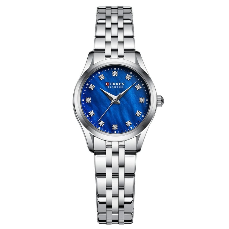 Rhinestone Ultra-Thin Women's Watch | Mother-of-Pearl Stainless Steel thumbnail 2