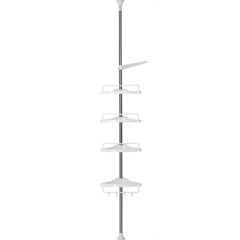 4-Tier Telescopic Bathroom Corner Shelf Rack | Shower Caddy Organizer thumbnail 2