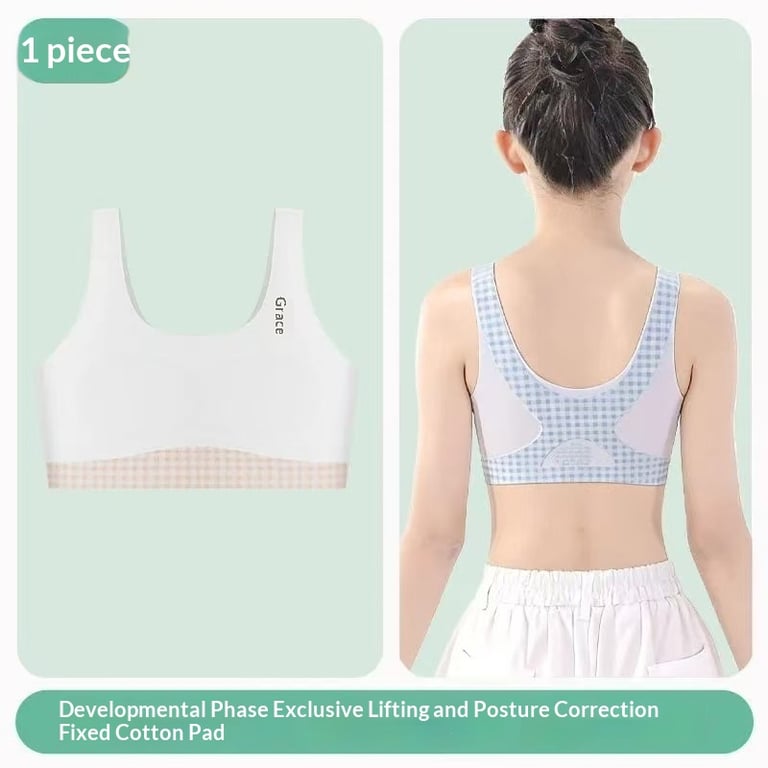 Ice-Silk Training Bra for Young Girls | Posture-Correcting Chest Pad thumbnail 5
