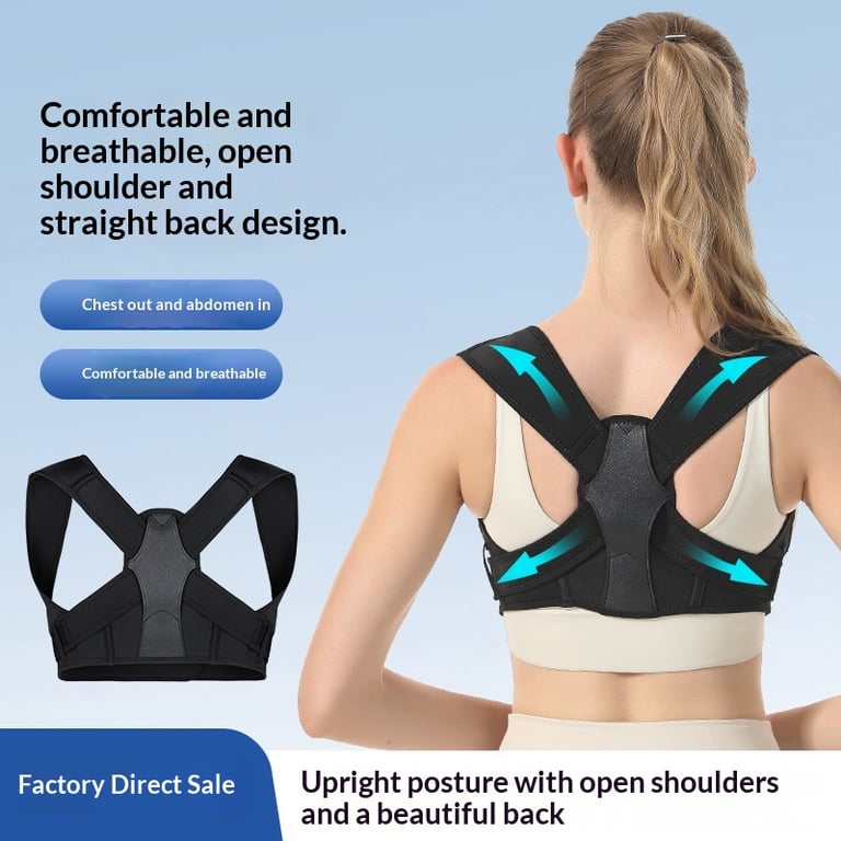 Adjustable Shoulder Support Band | Comfortable Back Brace thumbnail 11