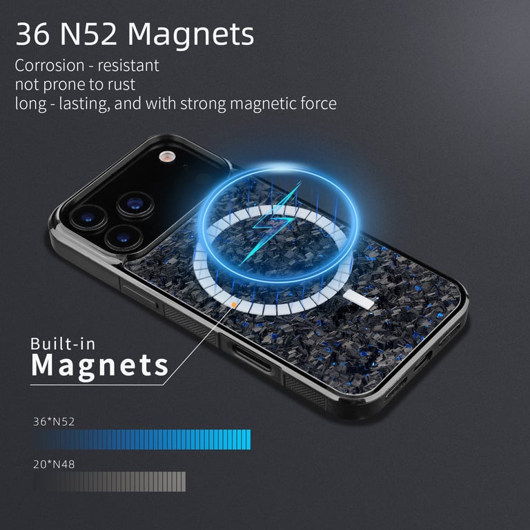 Forged Carbon Fiber Phone Case | Military-Grade Drop Protection thumbnail 12
