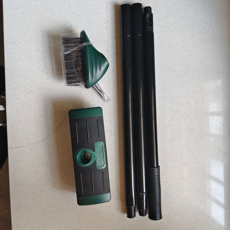 Telescopic Iron Rod Brush with Multi-Head System | Extendable Reach thumbnail 4