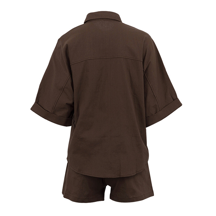 Women's Fashionable Casual Shirt Set | Oversized Linen Blend Home & Kitchen thumbnail 10