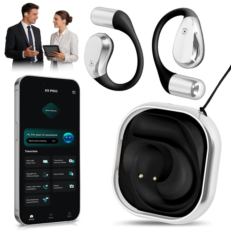 AI Translation Earbuds 165 Languages | Real-Time Wireless 6.0 thumbnail 8
