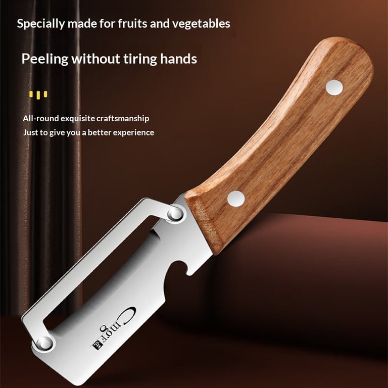 Stainless Steel Lettuce & Vegetable Peeler | Sharp Blade Kitchen Tool thumbnail 4