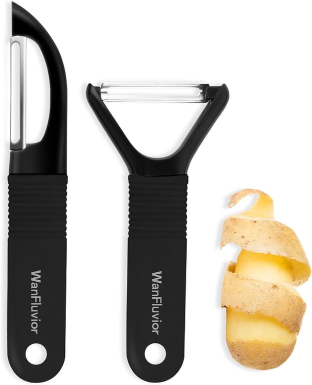 Kitchen Vegetable Peelers Set | Swivel & Y-Shaped Peeler Tool - image 1