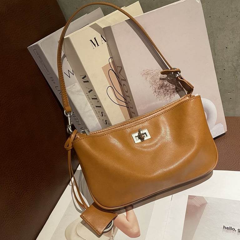 Top-Grain Vegetable-Tanned Leather Kelly Bag | Genuine Cowhide thumbnail 16