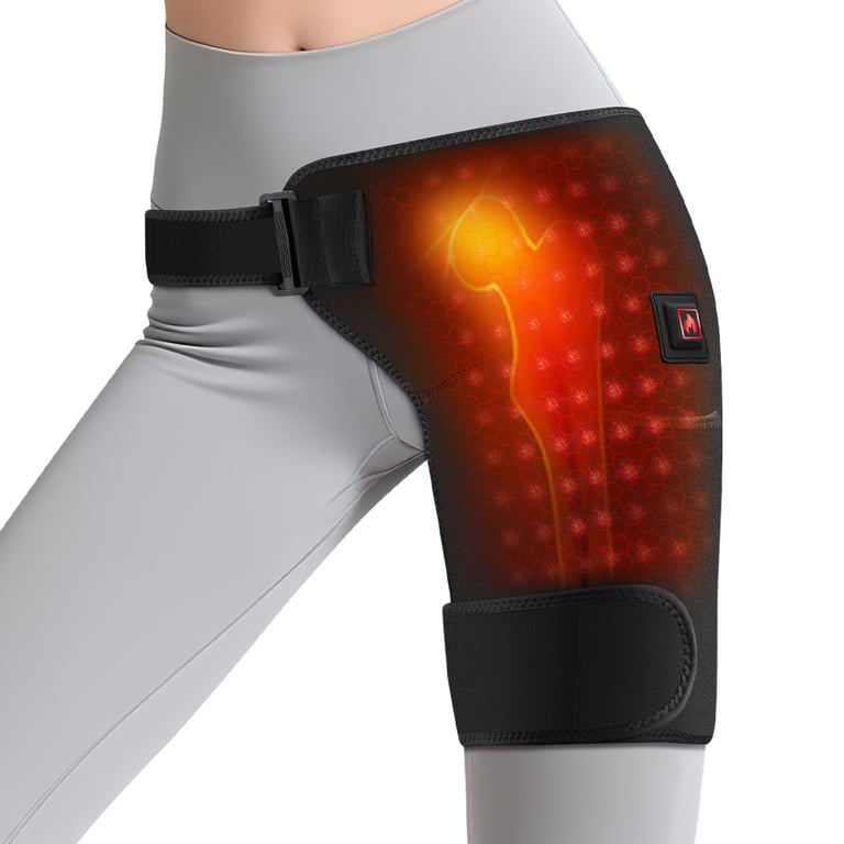 660nm Red Light Therapy Hip Wrap | USB Heating Massage Device thumbnail 2