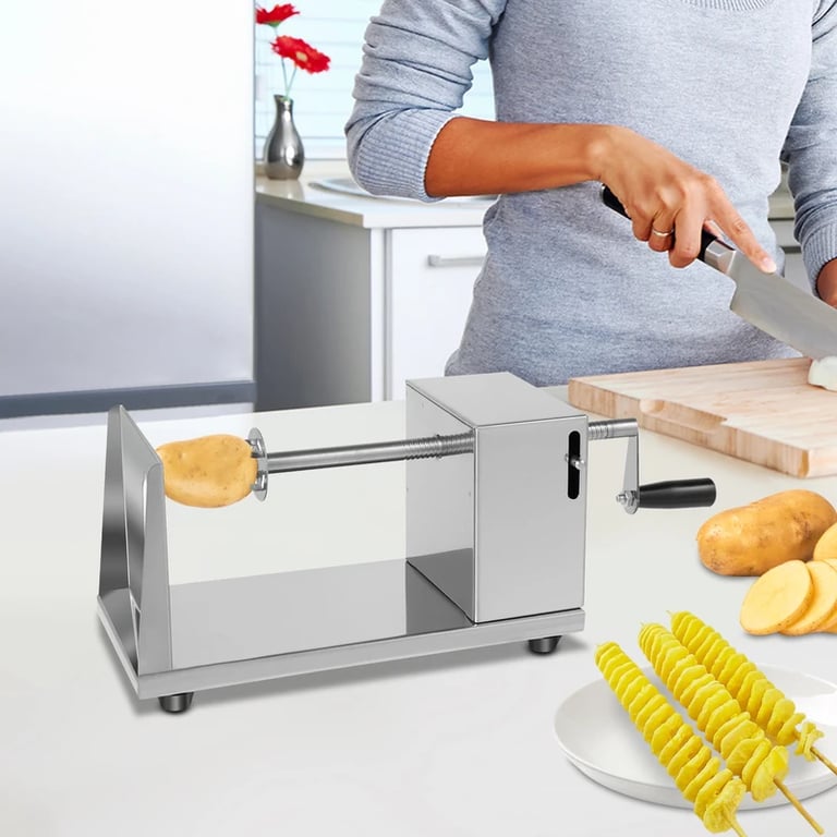 Stainless Steel Spiral Potato Slicer | Professional Twister Vegetable Cutter thumbnail 5