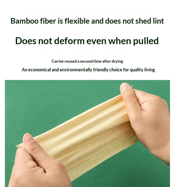 Bamboo-Fiber Disposable Face Towels | Soft, Eco-Friendly, XL Box thumbnail 5