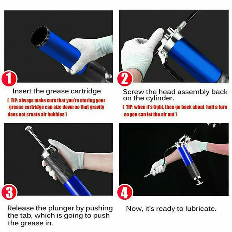 6000 PSI Heavy Duty Grease Gun Pistol Grip | 400cc Manual thumbnail 7