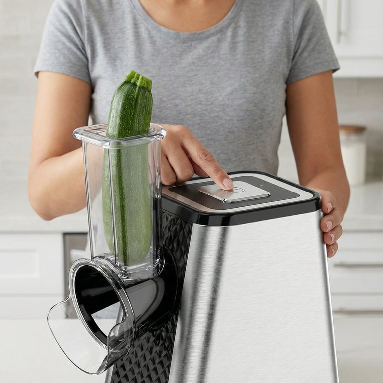 Electric Vegetable Slicer & Flour Mill | Multi-Hole Food Processor thumbnail 7