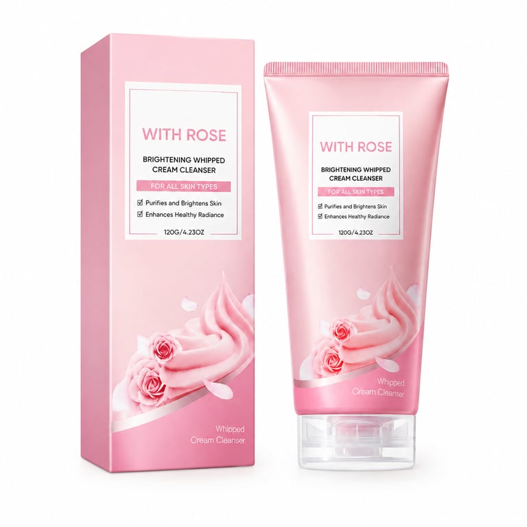 Derma Planing Facial Cleanser with Rose Extract | Brightening Whipped Cream - image 1