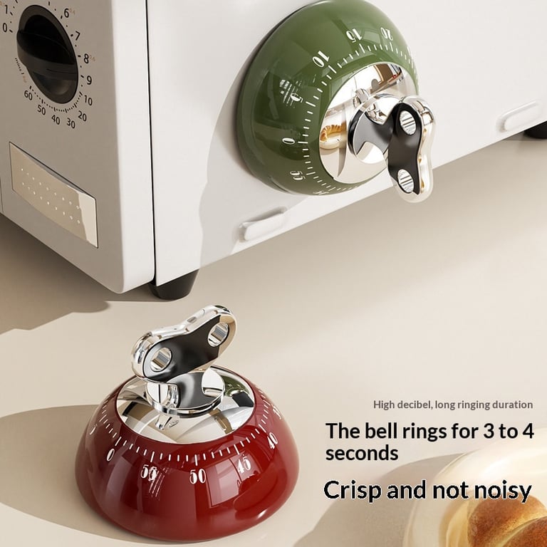 Magnetic Kitchen Timer Lite-Luxury Precise Countdown | Retro Design thumbnail 18