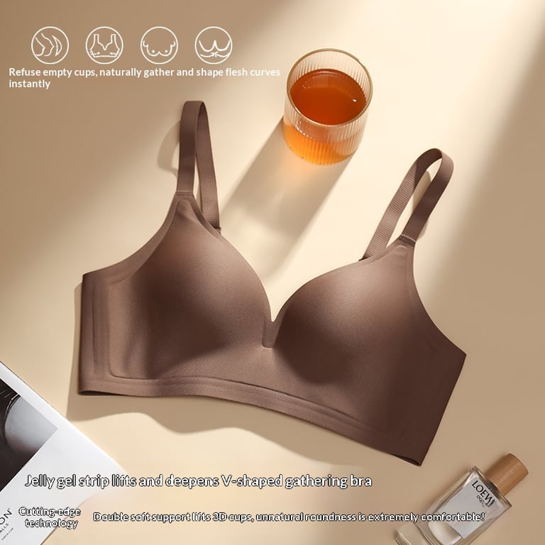 Thin Cup Push-Up Wireless Bra with Side Boob Control | Canada thumbnail 13