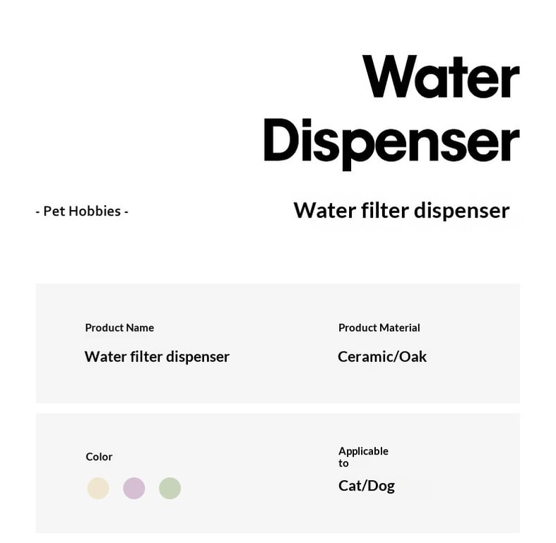 Cat Ceramic Automatic Circulating Filter Water Dispenser | Home & Kitchen thumbnail 5