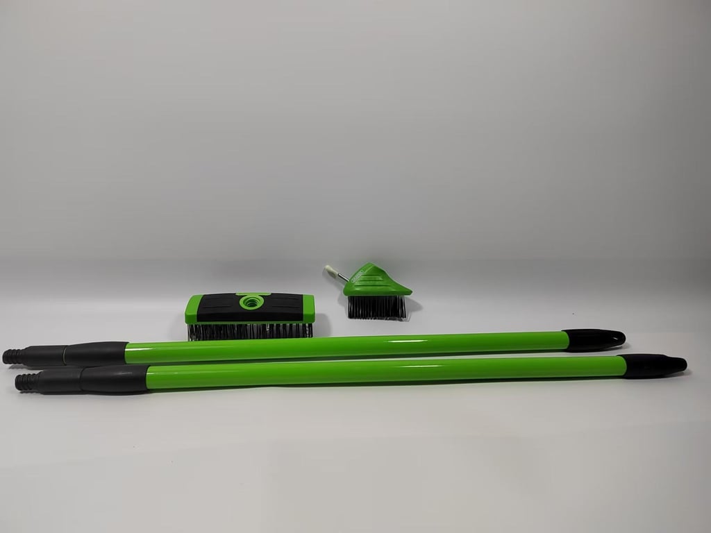 Telescopic Iron Rod Brush with Multi-Head System | Extendable Reach thumbnail 11