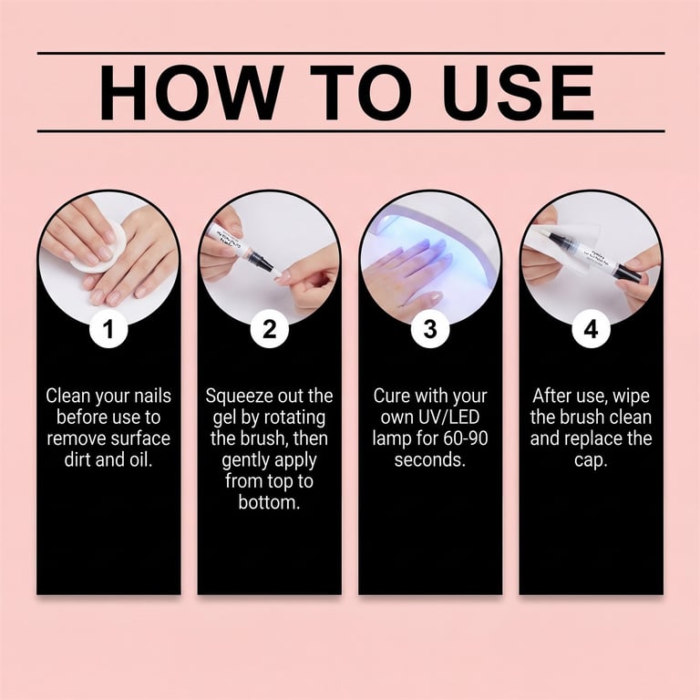 Gel Nail Polish Pens Set | 6 Iridescent Colors, Fast-Drying thumbnail 9