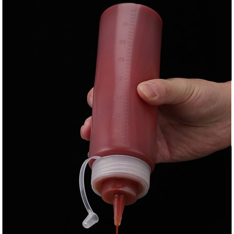 8 Pack Squeeze Sauce Bottles 500ml | Leak-Proof Condiment Dispensers thumbnail 8
