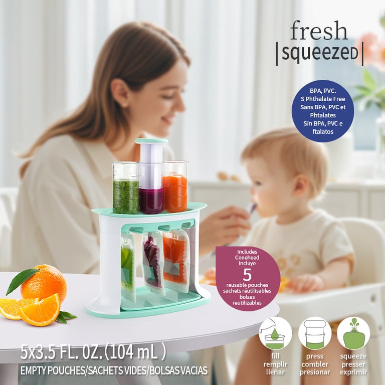Manual Baby Food Storage Bags for Complementary Feeding | Captain Fam thumbnail 15