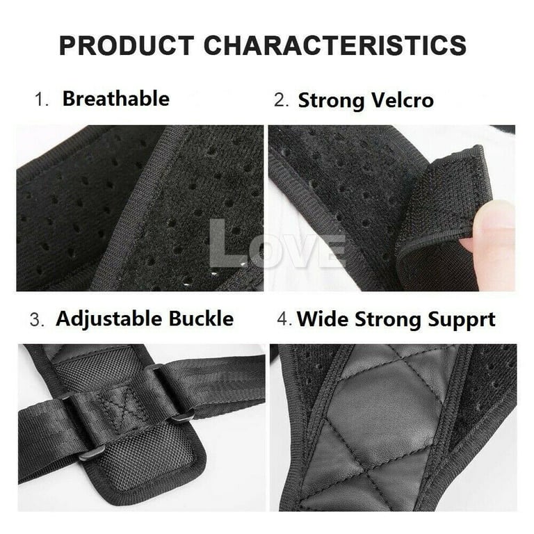 Posture Clavicle Support Corrector Back Straight Shoulders Brace Strap thumbnail 10