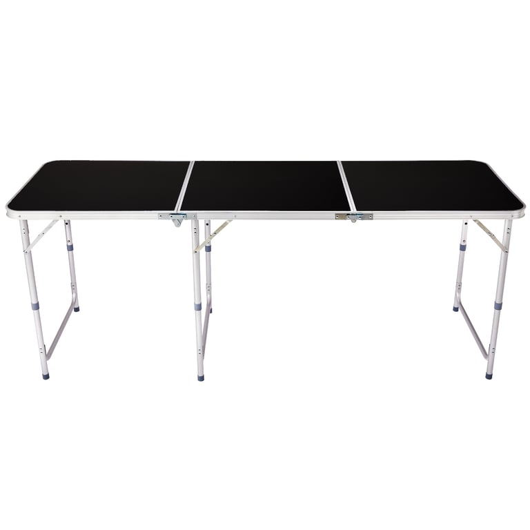 6ft Aluminum Folding Table | Adjustable Height Portable Camping Picnic Desk thumbnail 2